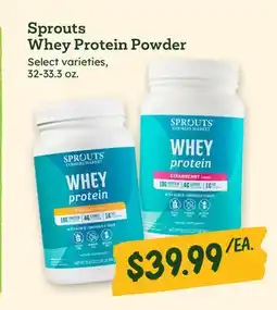 Sprouts Farmers Market Sprouts Whey Protein Powder offer