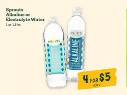 Sprouts Farmers Market Sprouts Alkaline or Electrolyte Water offer