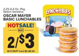 Food Lion Oscar Mayer Basic Lunchables offer