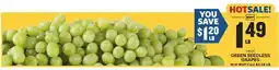 Food Lion Green Seedless Grapes offer