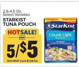 Food Lion Starkist Tuna Pouch offer