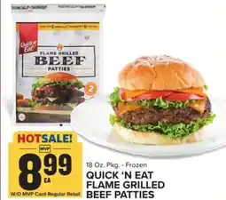 Food Lion QUICK ‘N EAT FLAME GRILLED BEEF PATTIES offer