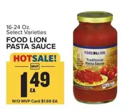 Food Lion Food Lion Pasta Sauce offer