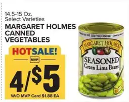 Food Lion Margaret Holmes Canned Vegetables offer