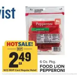 Food Lion Food Lion Pepperoni offer