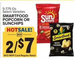 Food Lion Smartfood Popcorn or Sunchips offer