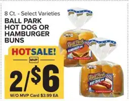 Food Lion Ball Park Hot Dog or Hamburger Buns offer