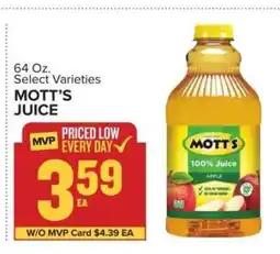Food Lion Mott's Juice offer