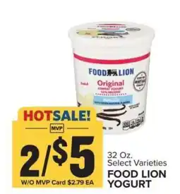 Food Lion FOOD LION YOGURT offer