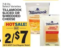 Food Lion Tillamook Sliced or Shredded Cheese offer