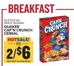 Food Lion Quaker Cap'n Crunch Cereal offer
