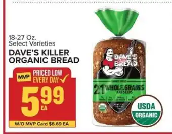 Food Lion Dave's Killer Organic Bread offer