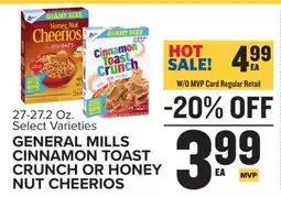 Food Lion General Mills Cinnamon Toast Crunch or Honey Nut Cheerios offer