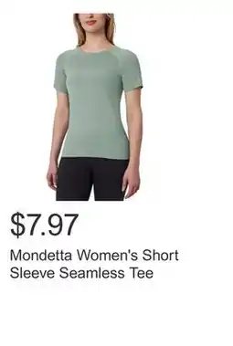 Costco Mondetta Women's Short Sleeve Seamless Tee offer