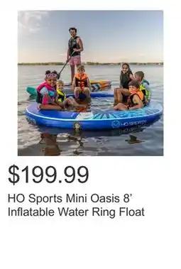 Costco HO Sports Mini Oasis 8' Inflatable Water Ring Float offer