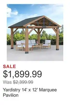 Costco Yardistry 14' x 12' Marquee Pavilion offer