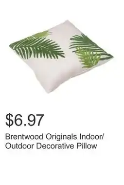 Costco Brentwood Originals Indoor/Outdoor Decorative Pillow offer