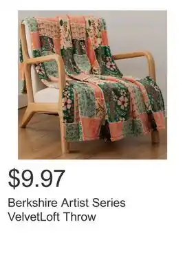Costco Berkshire Artist Series VelvetLoft Throw offer