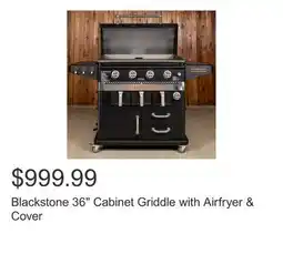 Costco Blackstone 36 Cabinet Griddle with Airfryer & Cover offer