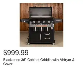 Costco Blackstone 36 Cabinet Griddle with Airfryer & Cover offer