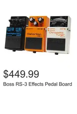 Costco Boss RS-3 Effects Pedal Board offer
