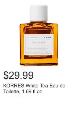 Costco KORRES White Tea Eau de Toilette, 1.69 fl oz offer