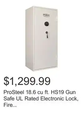 Costco ProSteel 18.6 cu ft. HS19 Gun Safe UL Rated Electronic Lock, Fire Rated offer
