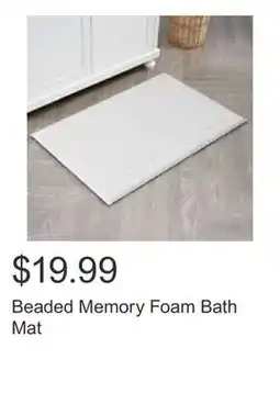 Costco Beaded Memory Foam Bath Mat offer