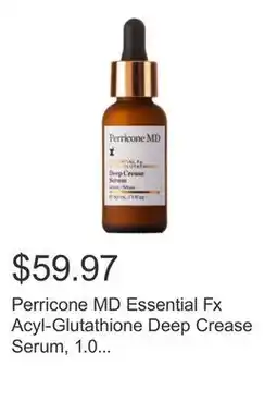 Costco Perricone MD Essential Fx Acyl-Glutathione Deep Crease Serum, 1.0 fl oz offer
