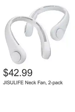 Costco JISULIFE Neck Fan, 2-pack offer