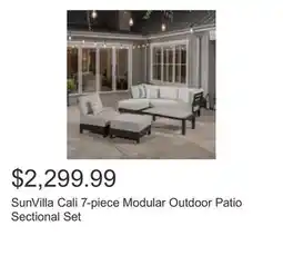 Costco SunVilla Cali 7-piece Modular Outdoor Patio Sectional Set offer