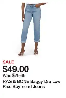 Marshalls RAG & BONE Baggy Dre Low Rise Boyfriend Jeans offer
