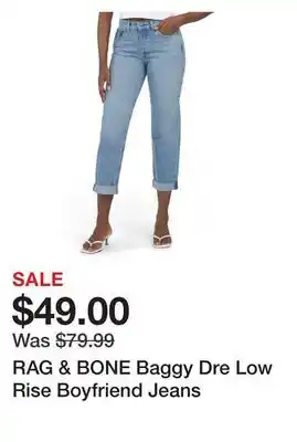 Marshalls RAG & BONE Baggy Dre Low Rise Boyfriend Jeans offer