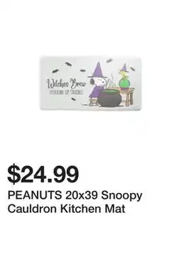 Marshalls PEANUTS 20x39 Snoopy Cauldron Kitchen Mat offer