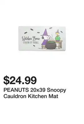 Marshalls PEANUTS 20x39 Snoopy Cauldron Kitchen Mat offer