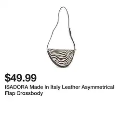 Marshalls ISADORA Made In Italy Leather Asymmetrical Flap Crossbody offer