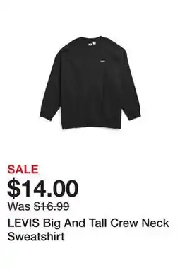 Marshalls LEVIS Big And Tall Crew Neck Sweatshirt offer