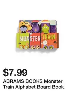 Marshalls ABRAMS BOOKS Monster Train Alphabet Board Book offer