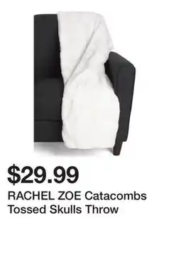 Marshalls RACHEL ZOE Catacombs Tossed Skulls Throw offer