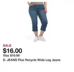 Marshalls D. JEANS Plus Recycle Wide Leg Jeans offer