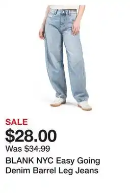 Marshalls BLANK NYC Easy Going Denim Barrel Leg Jeans offer