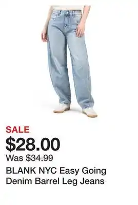 Marshalls BLANK NYC Easy Going Denim Barrel Leg Jeans offer