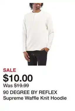 Marshalls 90 DEGREE BY REFLEX Supreme Waffle Knit Hoodie offer