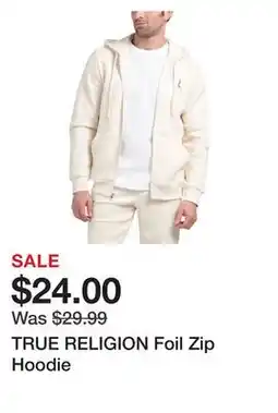 Marshalls TRUE RELIGION Foil Zip Hoodie offer