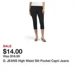 Marshalls D. JEANS High Waist Slit Pocket Capri Jeans offer