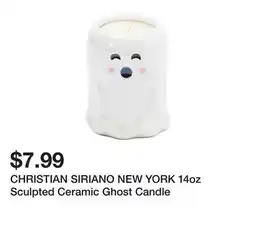 Marshalls CHRISTIAN SIRIANO NEW YORK 14oz Sculpted Ceramic Ghost Candle offer
