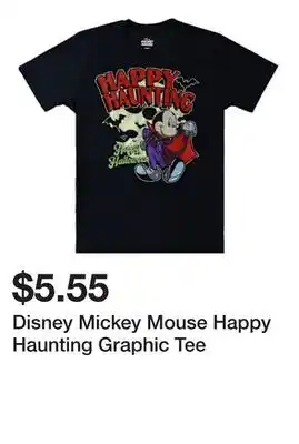 Five Below Disney Mickey Mouse Happy Haunting Graphic Tee offer