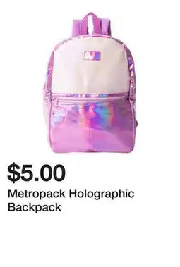Five Below Metropack Holographic Backpack offer