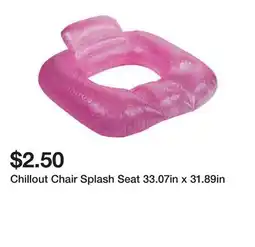Five Below Chillout Chair Splash Seat 33.07in x 31.89in offer