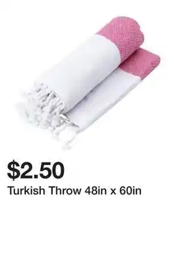 Five Below Turkish Throw 48in x 60in offer